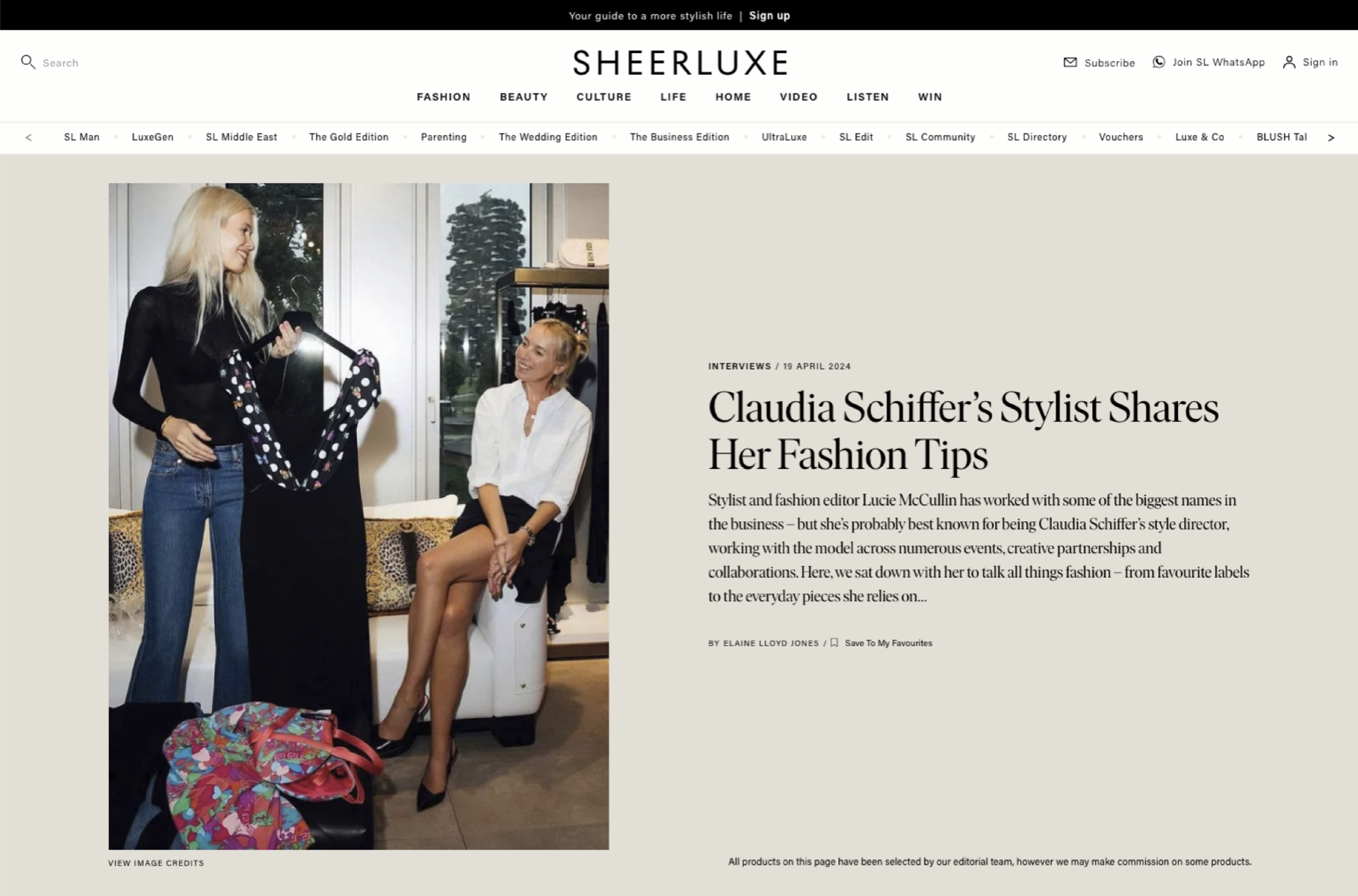 Lucie McCullin press feature